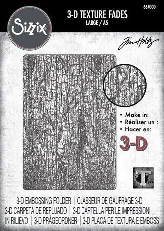 Sizzix - 3D Texture Fades by Tim Holtz A5 Cracked Large