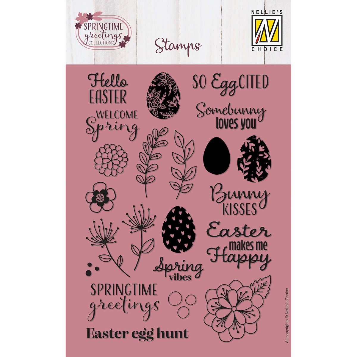 Nellie's Choice • Clear Stamps Frühlingshafte Grüße 22St. Nellie's Choice • Clear Stamps Frühlingshafte Grüße 22St.