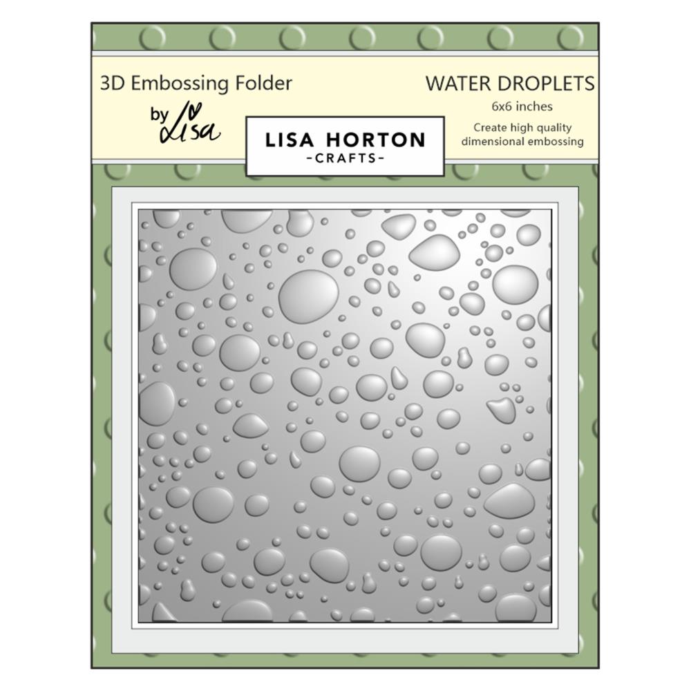 Lisa Horton Crafts Embossing Folder-  Water Droplets  Lisa Horton Crafts Embossing Folder-  Water Droplets