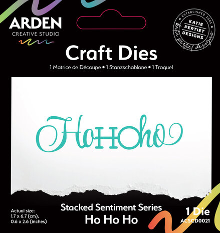 Arden Creative Studio - Sentiment Series Craft Die Stacked Ho Ho Ho Arden Creative Studio - Sentiment Series Craft Die Stacked Ho Ho Ho
