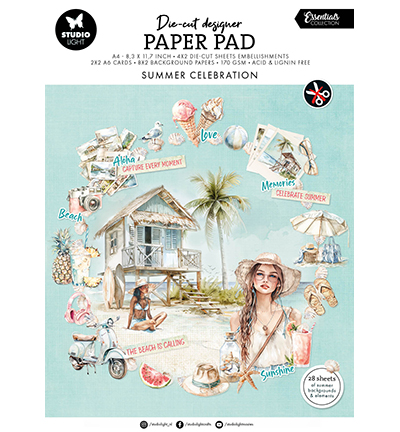 SL - Die-cut Paper Pad Summer Celebration Essentials nr.311