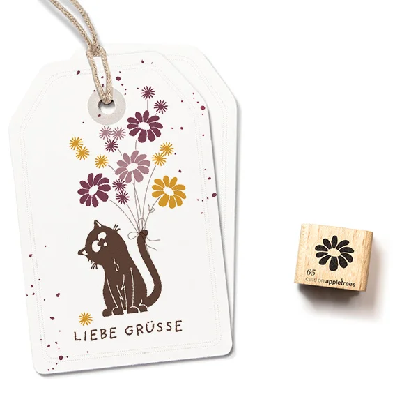 cats on appletrees - Ministempel Blüte 65