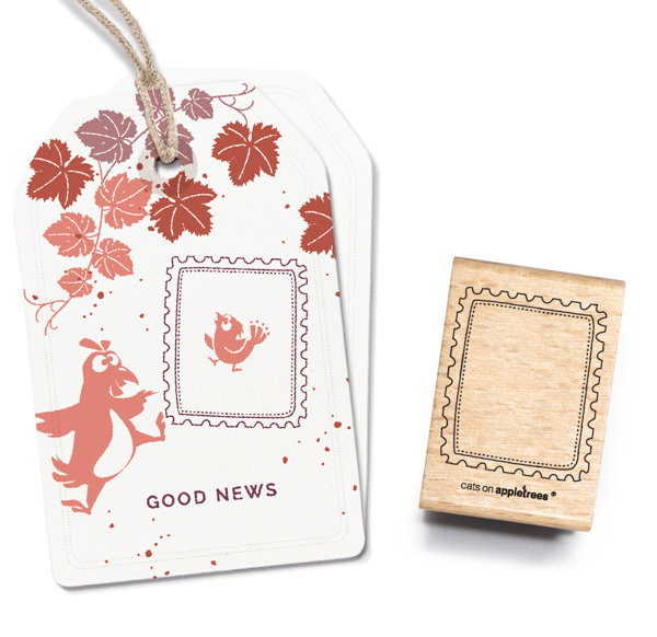 cats on appletrees - Stempel Briefmarkenrahmen