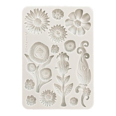 Stamperia - Furry Friends A5 Silicon Mould Flowers