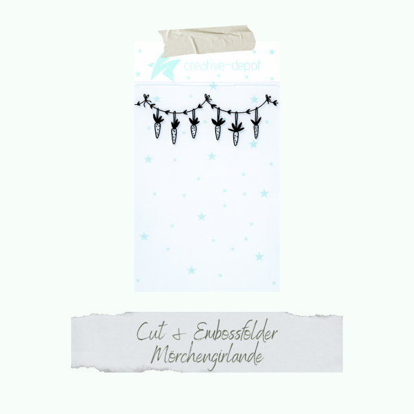 Creative Depot -   Prägefolder - Mörchengirlande - 11 x 15,5 cm  Creative Depot -   Prägefolder - Mörchengirlande - 11 x 15,5 cm