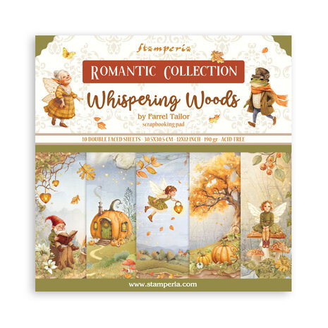 Stamperia - Whispering Woods 12x12 Inch Paper Pack Stamperia - Whispering Woods 12x12 Inch Paper Pack