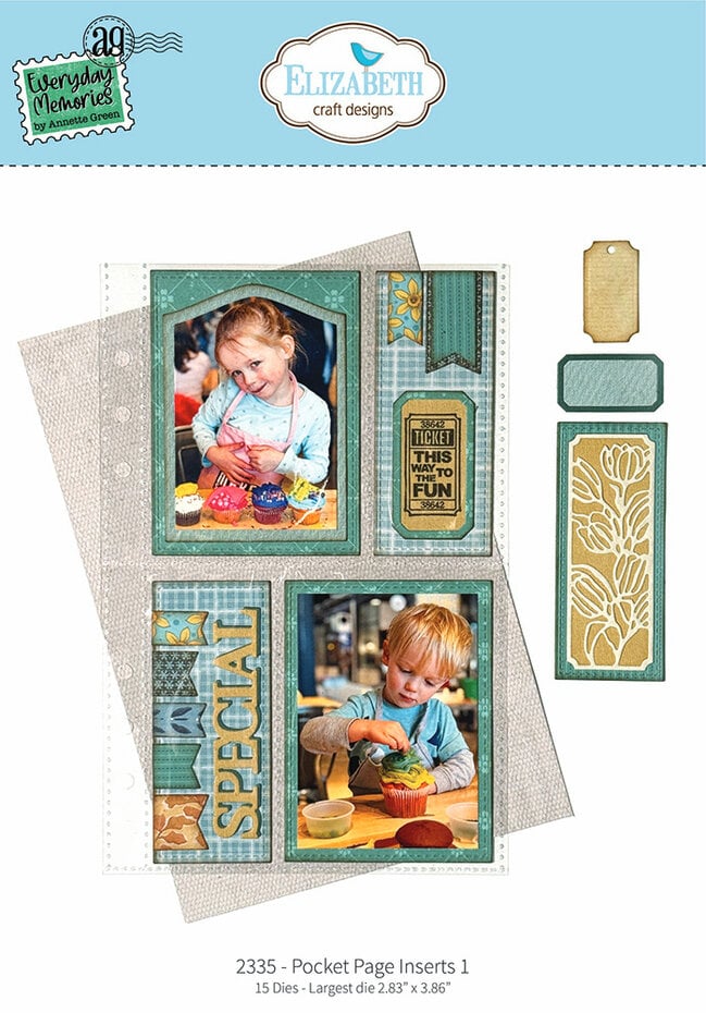 Elizabeth Craft Designs - Delightful Discovery Die Pocket Page Inserts 1