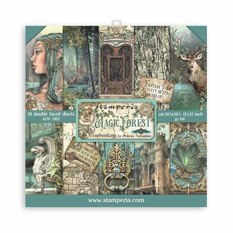 stamperia-magic-forest-12x12-inch-paper-pack-sbbl1