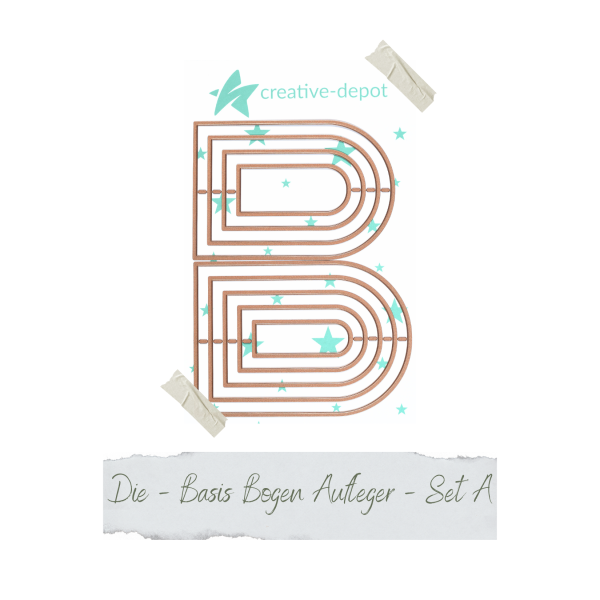 Creative Depot -  Die - Basic - Basis - Bogen Aufleger - Set A 