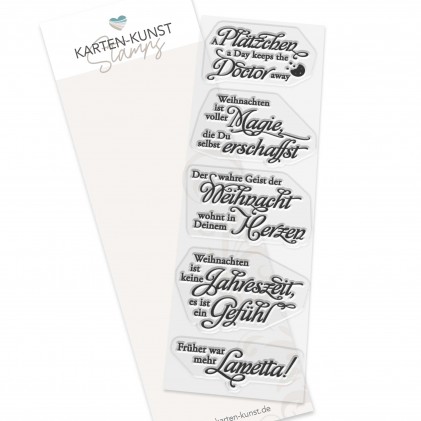 Karten-Kunst Clear Stamps KK-0272 - Weise Worte zu Weihnachten 2 Karten-Kunst Clear Stamps KK-0272 - Weise Worte zu Weihnachten 2