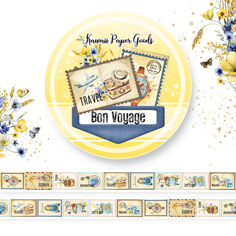 Memory Place - Kawaii Paper Goods Bon Voyage Washi Tape