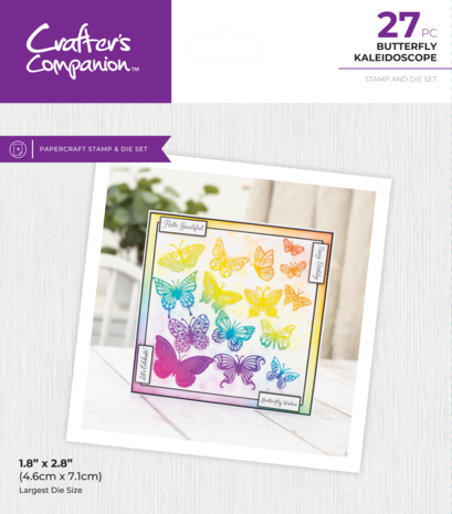 Crafter's Companion - Butterfly Kaleidoscope Stamp & Die Crafter's Companion - Butterfly Kaleidoscope Stamp & Die