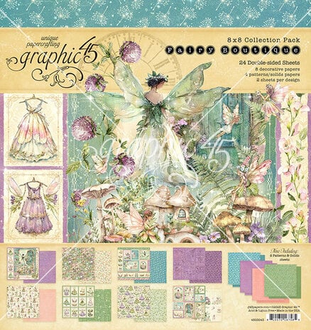 Graphic 45 Fairy Boutique 8x8 Inch Collection Pack