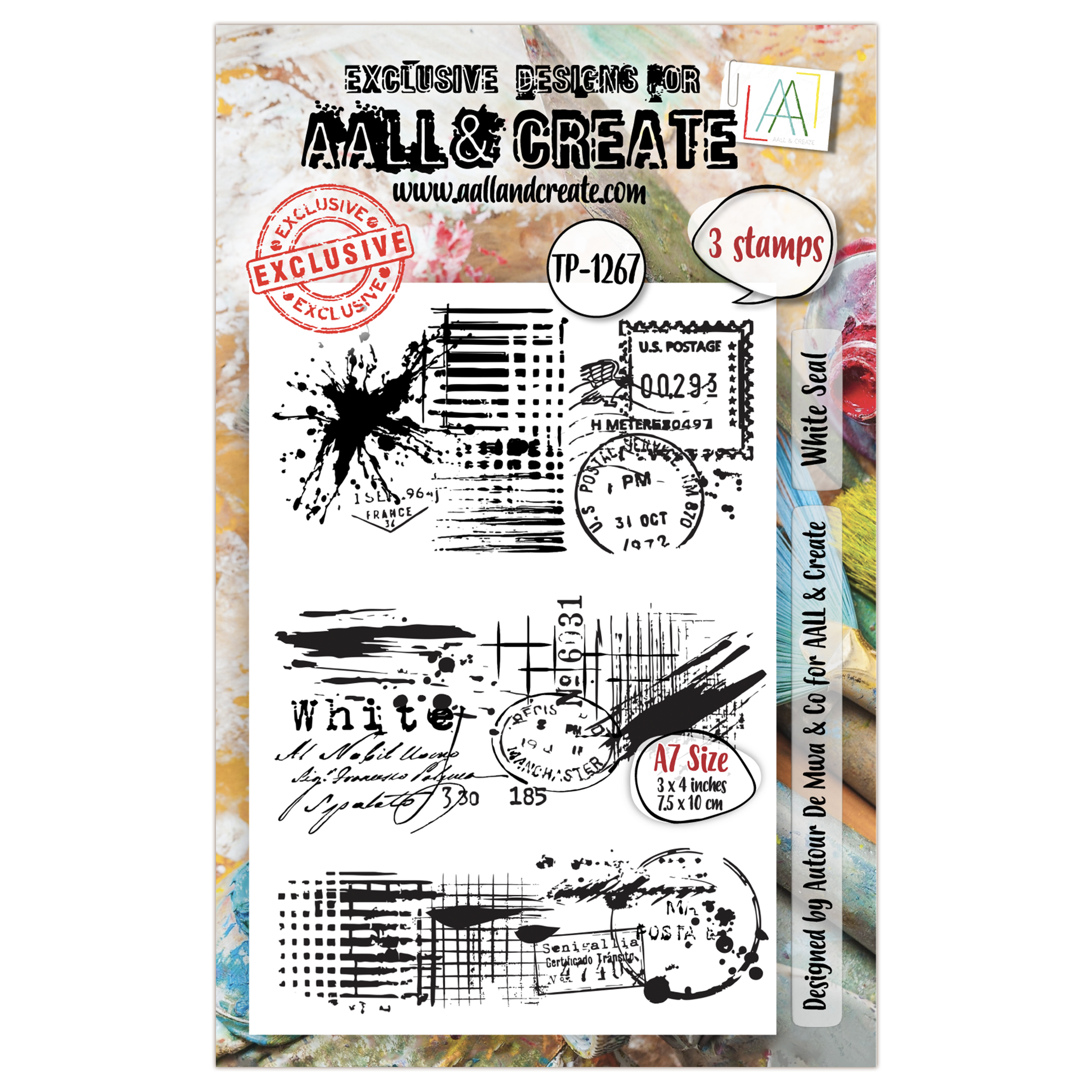 AALL and Create - A7 Stamp Set - White Seal AALL and Create - A7 Stamp Set - White Seal