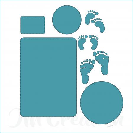 JM Creation - Babyfüsse - Stanzschablone