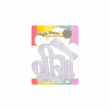 Waffle Flower - Waving Hello Word Die