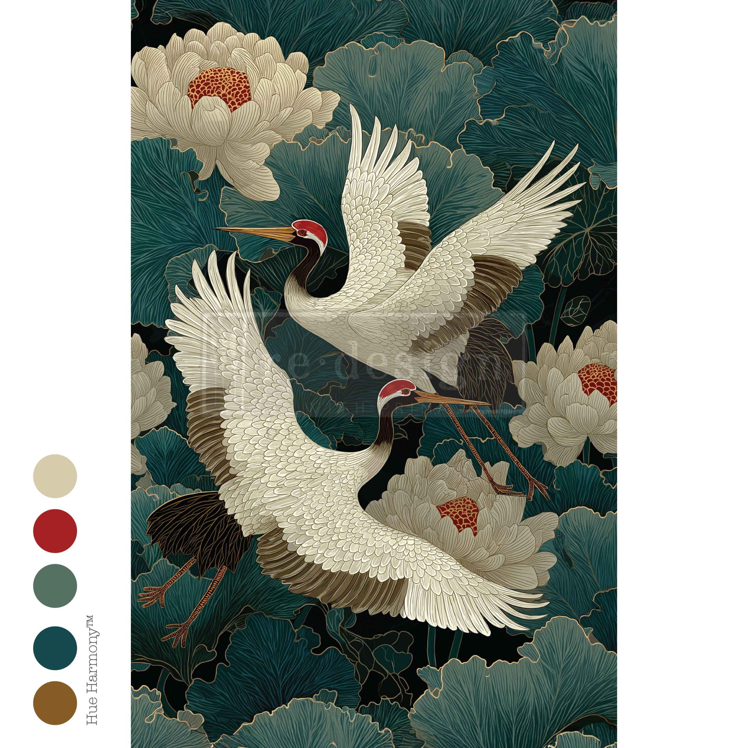 Re-Design with Prima - Decoupage Decor Tissue Paper – Grace In Flight – 1 sheet, 19.5″x30″