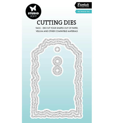 Studio Light - Torn Edge Tag rectangle Essentials nr. 1089