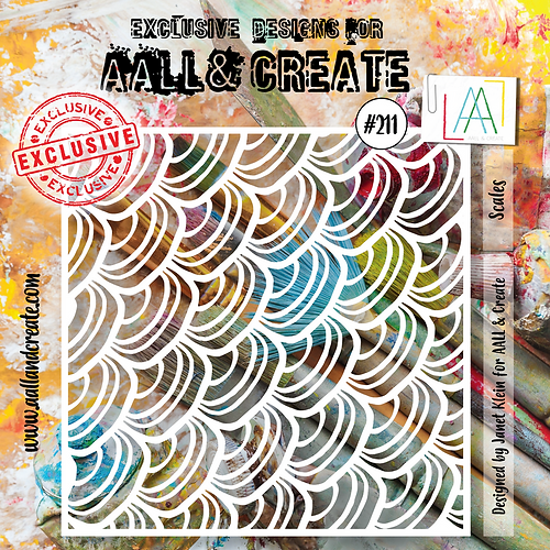 AALL & Create - Stencil 6x6 Inch Scales AALL & Create - Stencil 6x6 Inch Scales