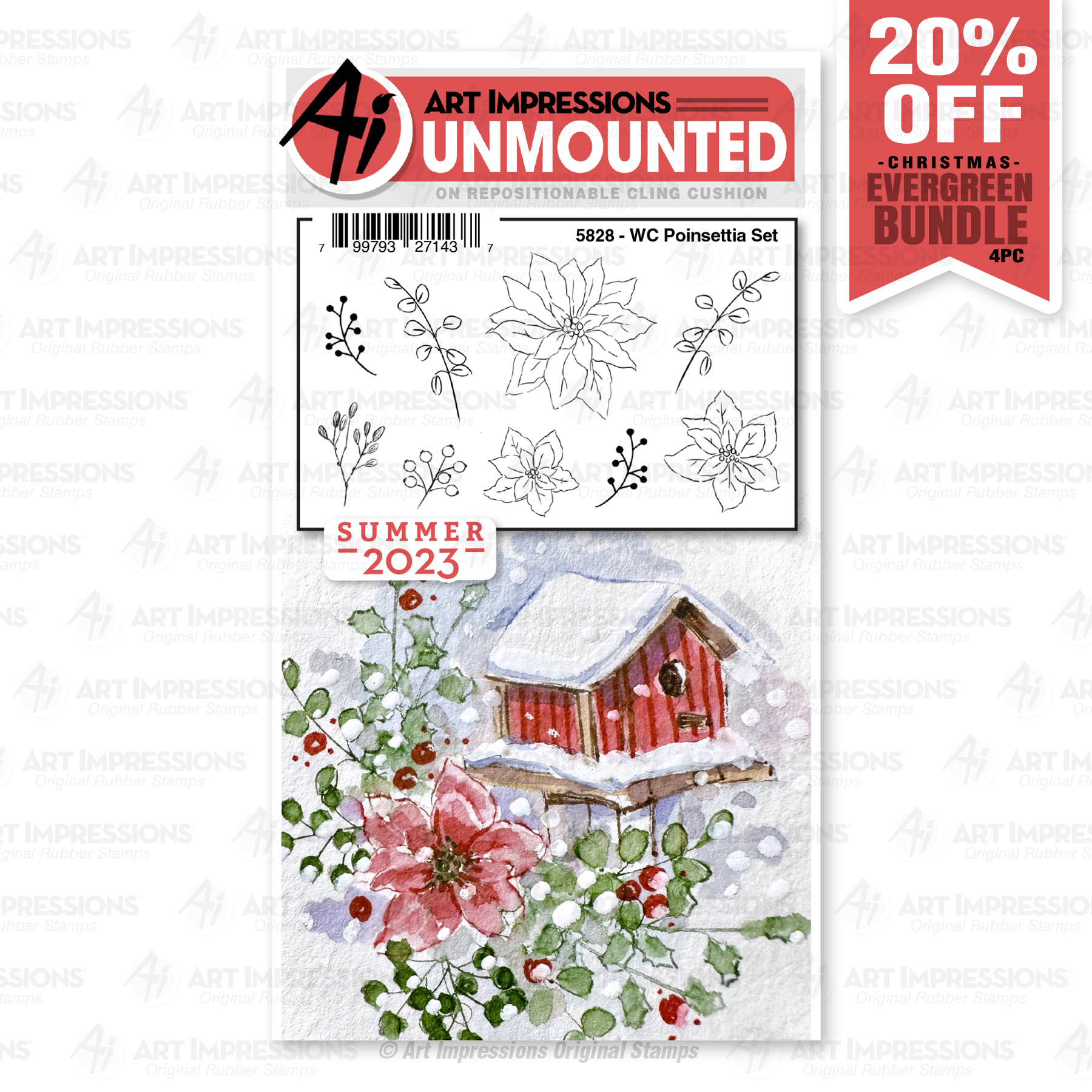 Art Impressions - WC Poinsettia Set