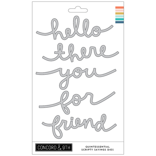 Concord & 9th -   Quintessential Scripty Sayings Dies Concord & 9th -   Quintessential Scripty Sayings Dies