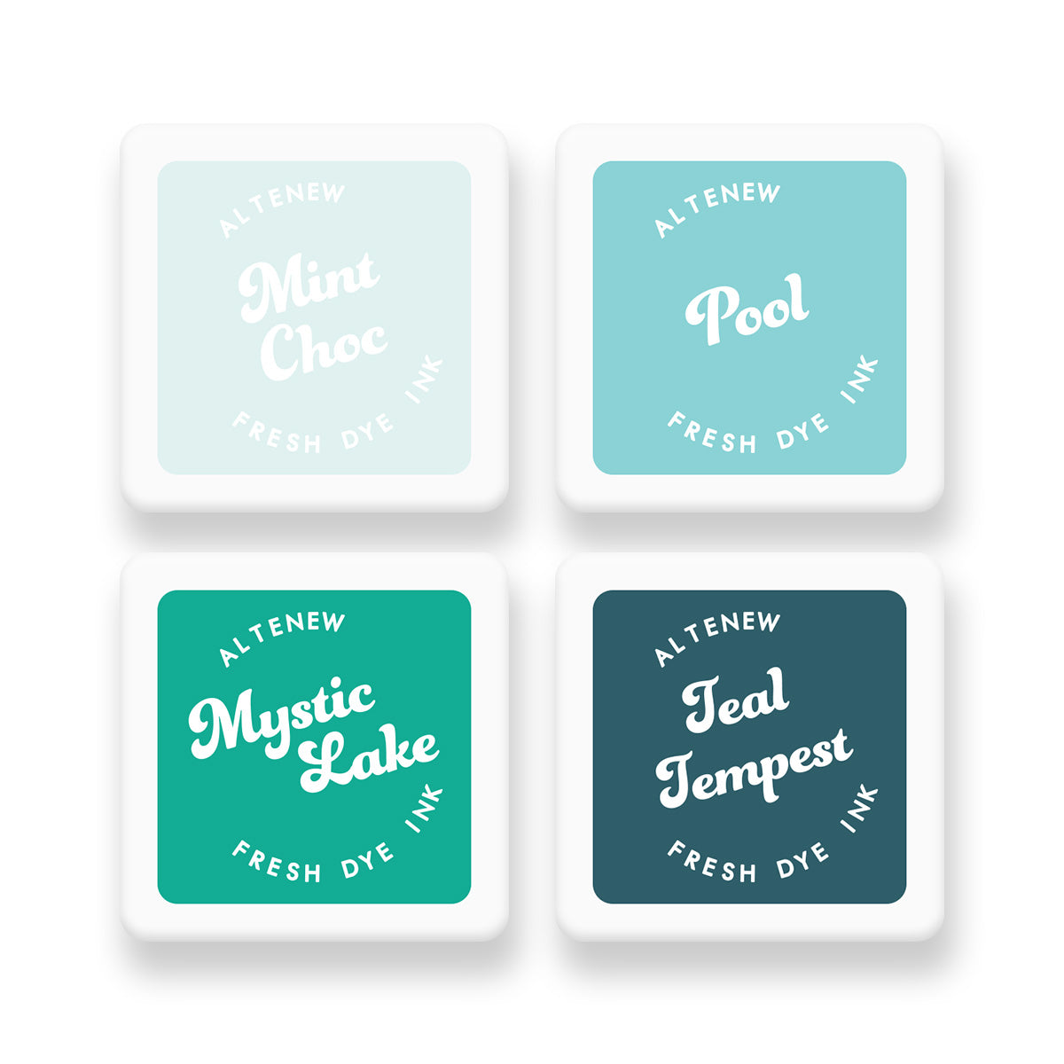 Altenew - Aqua Island Fresh Dye Ink Mini Cube Set Altenew - Aqua Island Fresh Dye Ink Mini Cube Set