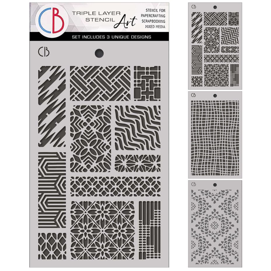 Ciao Bella - Eastern Journey 5x8 Inch Stencil Mix Triple Layer Set