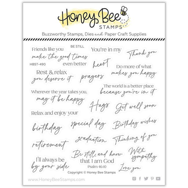 Honey Bee - Be Still 6x6 Stamp Set 