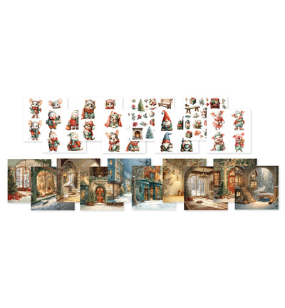 Craft Lab - CCL Collage-Papierblock – Classic Christmas Essentials Nr. 498