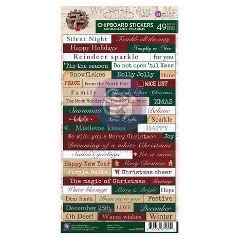 Prima Marketing - From the North Pole Chipboard Stickers (49pcs)  Prima Marketing - From the North Pole Chipboard Stickers (49pcs)