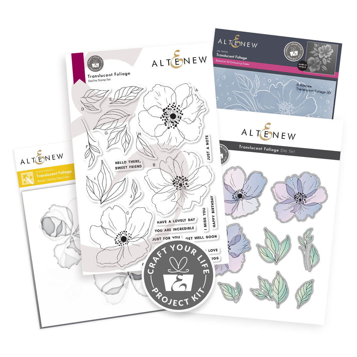 Altenew - Craft Your Life Project Kit: Translucent Foliage Altenew - Craft Your Life Project Kit: Translucent Foliage