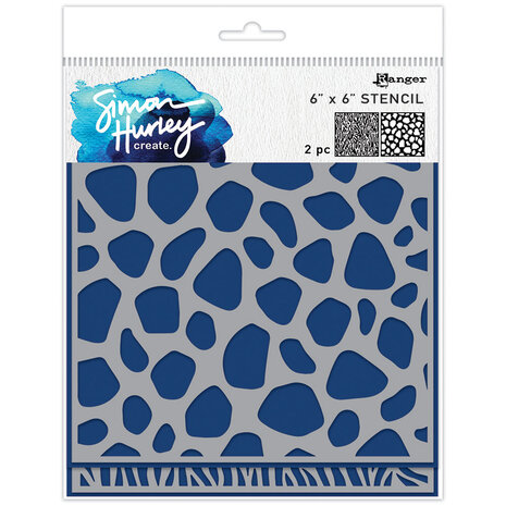 Ranger • Simon Hurley create. Stencils 6x6 Inch Animal Prints