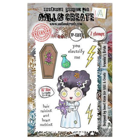 Aall and Create - Witchlets & Weirdlings A7 Stamp Set Frankie's Bride