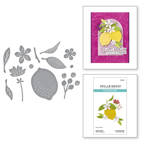 Spellbinders - La Dolce Vita Etched Dies Citrus Spritz