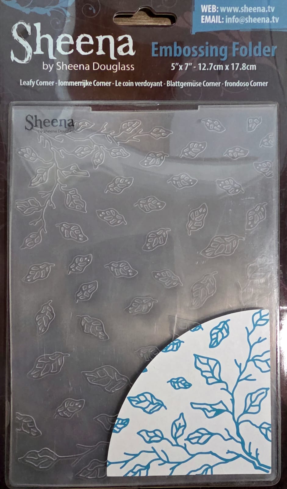 Sheena Douglass - Embossing Folder - Leafy Corner