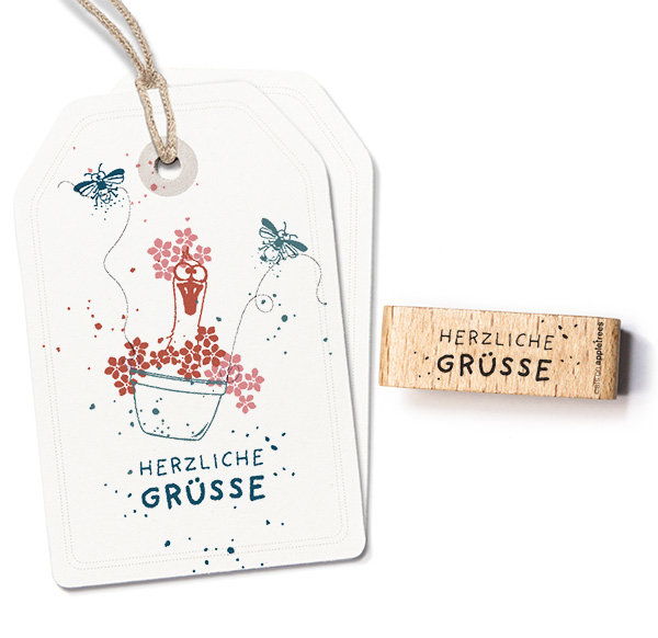 cats on appletrees - Stempel Herzliche Grüße cats on appletrees - Stempel Herzliche Grüße