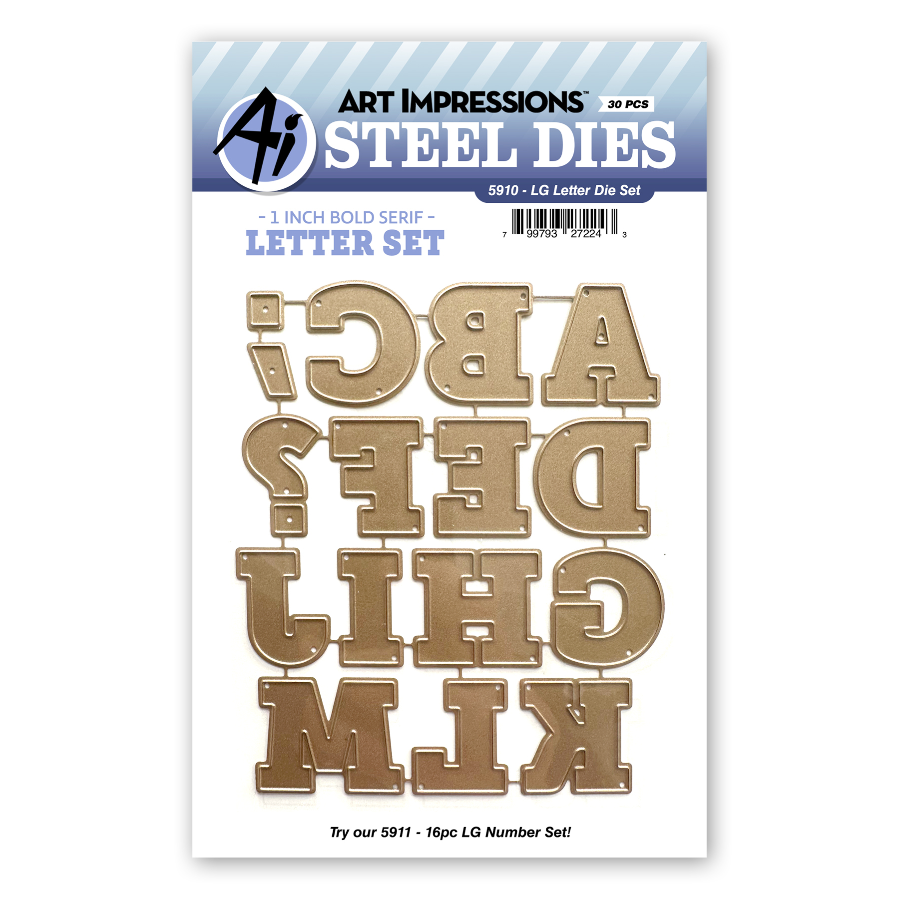 Art Impressions - Large Letter Die Set