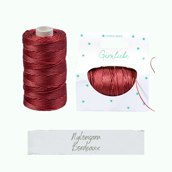Creative Depot - Nylongarn - Bordeaux - Garnliebe  Creative Depot - Nylongarn - Bordeaux - Garnliebe