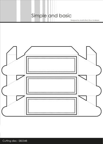 Simple and Basic - Oblong Rosette Box Cutting Dies