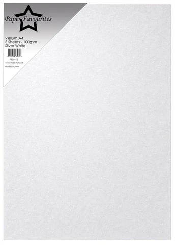 Paper Favourites - Vellum Paper "Silver White"