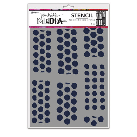 Ranger Dina Wakley MEdia Stencil Dotted Tape