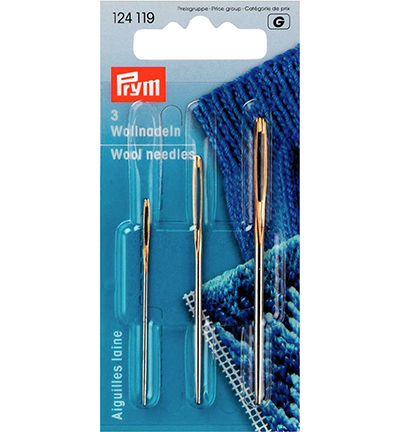 Wolle und Smyrna-Nadelstahl, silberfarben