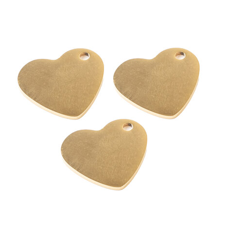We R Makers - Jewelry Press Charms Stainless Steel Heart (3pcs)