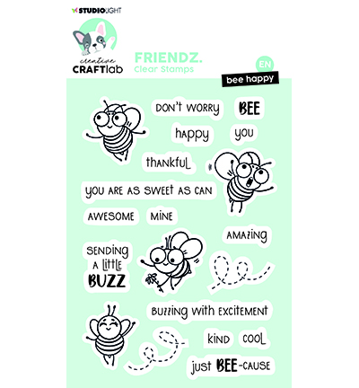 Studio Light Clear Stamp - Bee happy Friendz nr.434