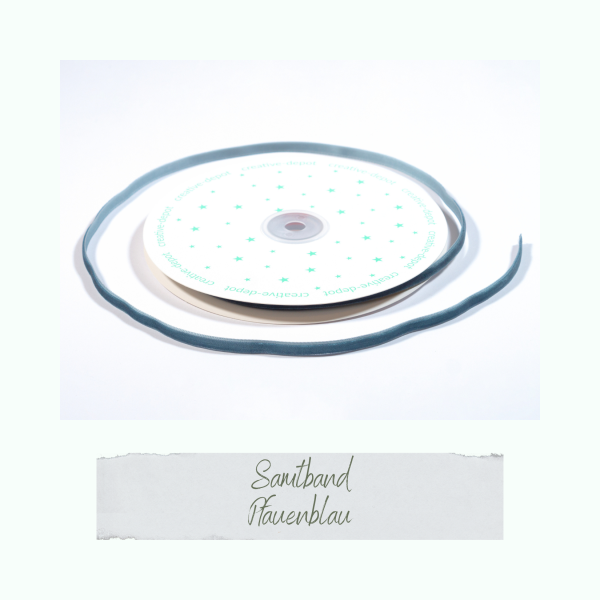 Creative Depot -  Samtband - Pfauenblau - Bänderliebe  Creative Depot -  Samtband - Pfauenblau - Bänderliebe