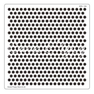 Sweet Poppy Stencil: Spots Backplate