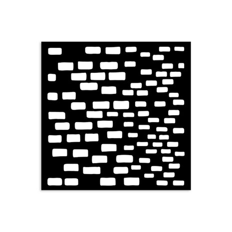 Stamperia - Silent Sea Village Thick Stencil 12x12cm Bricks Pattern