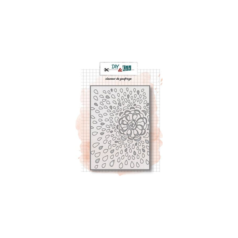 DIY & Cie - Classeur de gaufrage Fleur - Embossing Folder