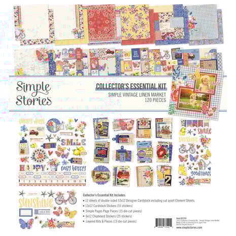 Simple Stories - Simple Vintage Linen Market Collectors Essentials Kit Simple Stories - Simple Vintage Linen Market Collectors Essentials Kit