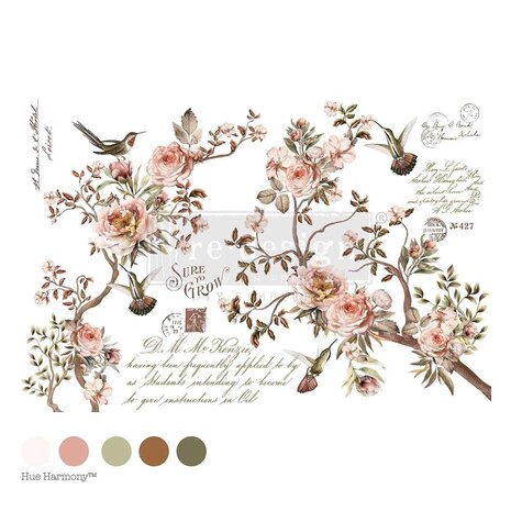Re-Design with Prima -Blossom Tweet 24x35 Inch Decor Transfers